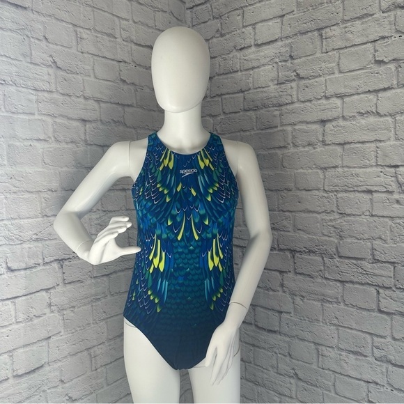 Speedo Feathers Turbo Womens One Piece Suit - Picture 4 of 7